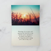 Psalm 143:8 Wort Ihrer unermüdlichen Liebe Karte (Innenseite)