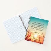 Psalm 143:8 Wort Ihrer unermüdlichen Liebe Notizblock (Innenseite)