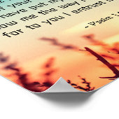 Psalm 143:8 Wort Ihrer unermüdlichen Liebe Poster (Ecke)