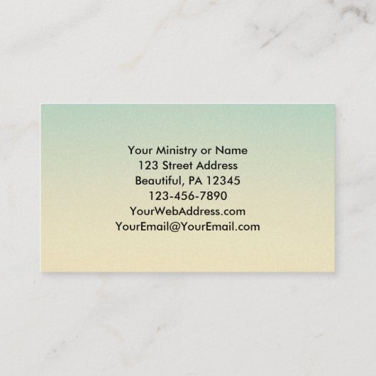 Psalm 143:8 Wort Ihrer unermüdlichen Liebe Visitenkarte (Rückseite)