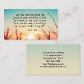 Psalm 143:8 Wort Ihrer unermüdlichen Liebe Visitenkarte (Vorne/Hinten)