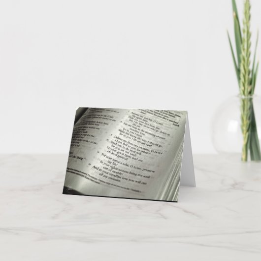 Psalm 143 [Grußkarte] Karte (Vorderseite)