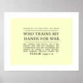 Psalm 144 Wall Art Poster (Vorne)