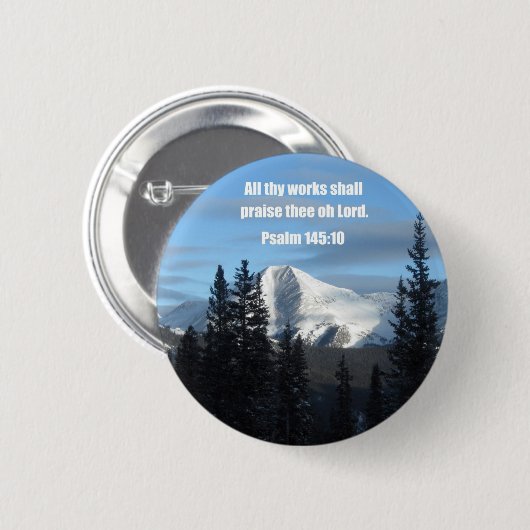 Psalm 145:10 button (Vorne & Hinten)