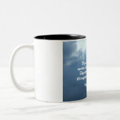 Psalm 145:13 Thy Kingdom ist ein ewiges Königreich Zweifarbige Tasse (Links)