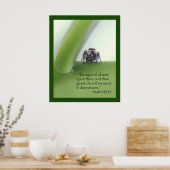 Psalm 145:15 Schrift-Poster Poster (Küche)