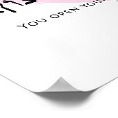 Psalm 145:15 "Sie öffnen Ihre Hand" Poster (Ecke)