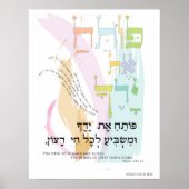 Psalm 145:15 "Sie öffnen Ihre Hand" Poster (Vorne)