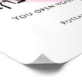 Psalm 145:15 "Sie öffnen Ihre Hand" Transliteratio Poster (Ecke)