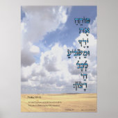 Psalm 145:16 "Sie öffnen Ihre Hand" Poster (Vorne)