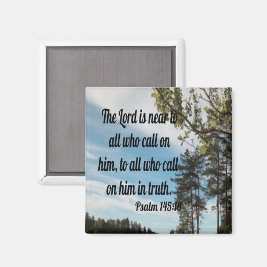 Psalm 145:18 magnet (Vorderseite/Rückseite)