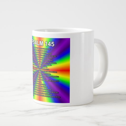 Psalm 145:1–21 WEBU Mug Jumbo-Tasse (Vorderseite Rechts)