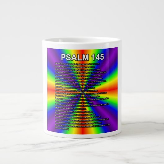 Psalm 145:1–21 WEBU Mug Jumbo-Tasse (Vorderseite)