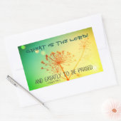 Psalm 145:3 Groß zu preisen, Bibelverse Rechteckiger Aufkleber (Umschlag)