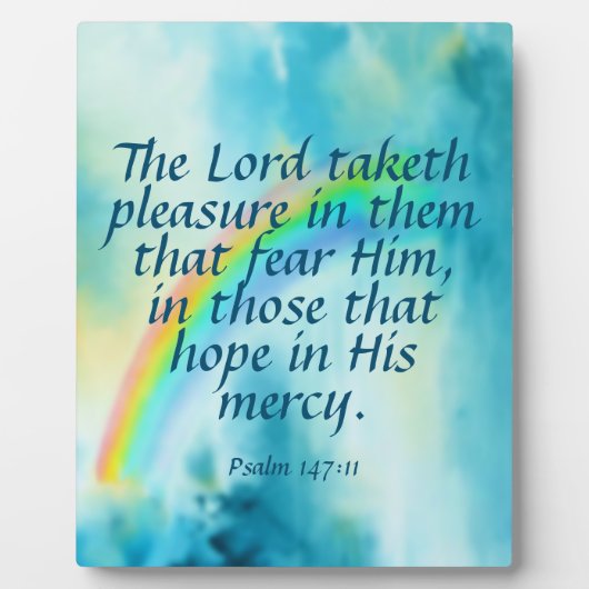 Psalm 147:11 fotoplatte (Vorderseite)