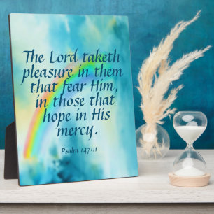Psalm 147:11 fotoplatte