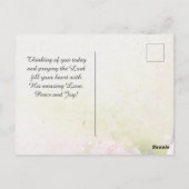 Psalm 147:11 Hoffnung in Seiner unermüdlichen Lieb Postkarte (Rückseite)