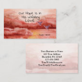 Psalm 147:11 Unsere Hoffnung ist in seiner unermüd Visitenkarte (Vorne/Hinten)