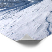 Psalm 147:16 Er verbreitet den Schnee... Poster (Ecke)