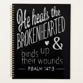 Psalm 147:3 Eine Botschaft der Hoffnung und Heilun Planer (Vorderseite)