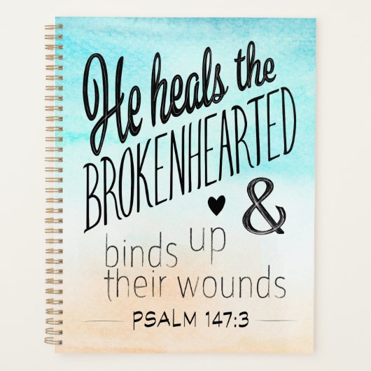 Psalm 147:3 Eine Botschaft der Hoffnung und Heilun Planer (Vorderseite)
