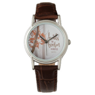 Psalm 147:3 Er heilt den gebrochenen Herzen Armbanduhr