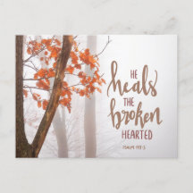 Psalm 147:3 Er heilt den gebrochenen Herzen