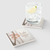 Psalm 147:3 Er heilt den gebrochenen Herzen Steinuntersetzer (Seitenansicht)