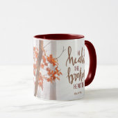 Psalm 147:3 Er heilt den gebrochenen Herzen Tasse (VorderseiteRechts)