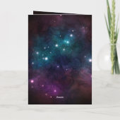 Psalm 147:4-5 Er zählt das Verse der Sterne-Bibel Karte (Rückseite)