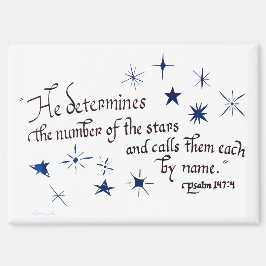 Psalm 147 4 Sterne Bibelverse Christlich Magnet