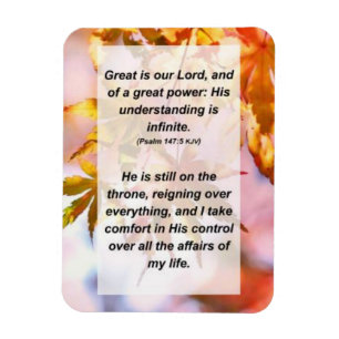 Psalm 147:5 Großer ist unser Herr, und von große Magnet