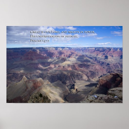 Psalm 147:5 poster (Vorne)