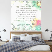 Psalm 147:7-9 leinwanddruck (Insitu (Schlafzimmer))