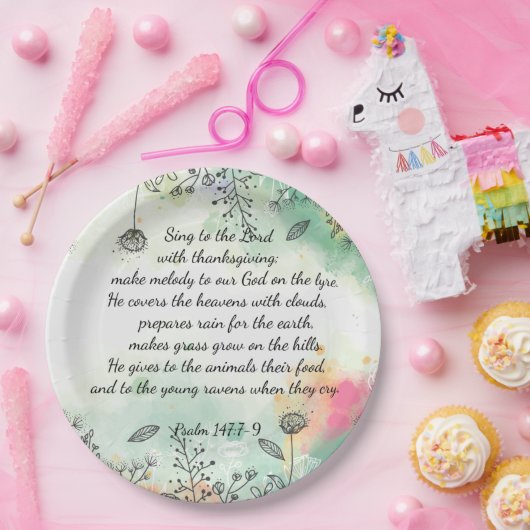 Psalm 147 pappteller (Party)