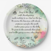 Psalm 147 pappteller (Vorderseite)