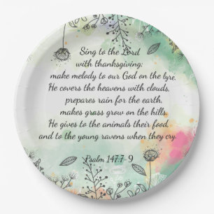Psalm 147 pappteller