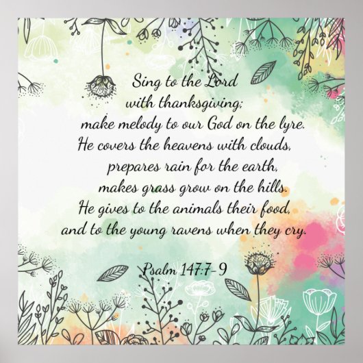 Psalm 147 poster (Vorne)