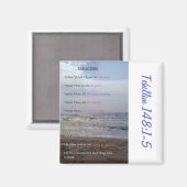 Psalm 148:1-5 Biokunst Zitat-Kühlschrankmagnet Magnet (Vorderseite/Rückseite)