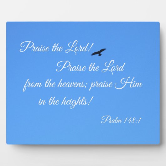 Psalm 148:1 Lob den Herrn! Fotoplatte (Vorderseite)