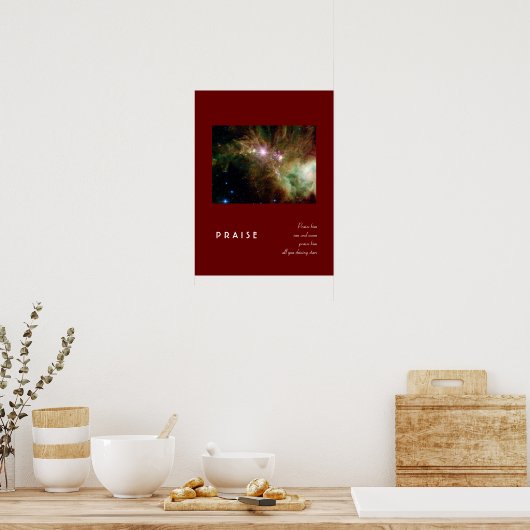 Psalm 148:3 poster (Küche)