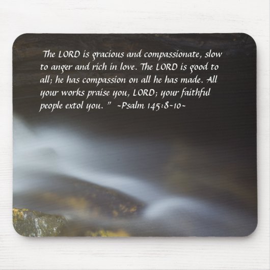 Psalm 148:8-10 Seidenwassermousepad Mousepad (Vorne)
