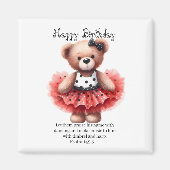 Psalm 149:3 Teddy Ballerina Magnet (Vorne)