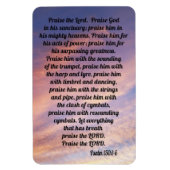 Psalm 150:1-6 magnet (Vertikal)