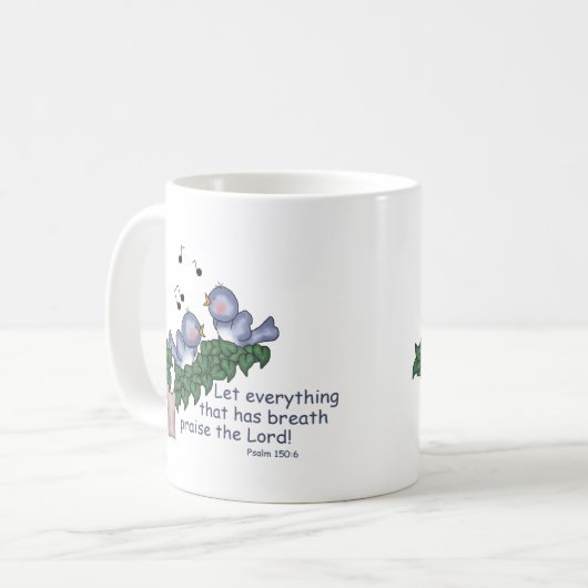 Psalm-150:6 Kaffeetasse (Vorderseite Links)