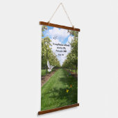 Psalm 150:6 wandteppich mit holzrahmen (Gewinkelt)