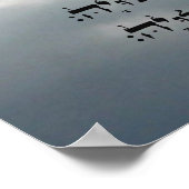 Psalm 150 ~ Hebräisch, Englisch und Transliteratio Poster (Ecke)