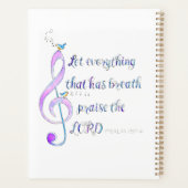 Psalm 150 Praise Planer (Rückseite)