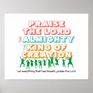 Psalm 150   PRAISIEREN SIE DIE LORD-Christliche, a Poster