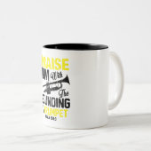 Psalm 150 Trumpet Lob Ihm Kaffee Tasse (VorderseiteRechts)